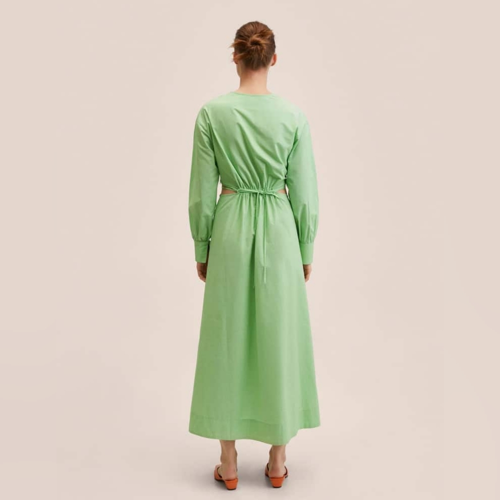 MANGO Vent cotton dress - Picture 6 of 8